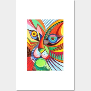 Tiger Abstract Posters and Art